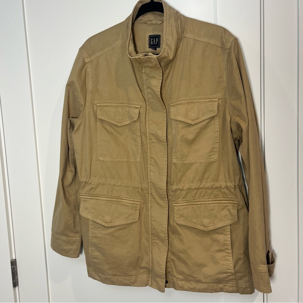 GAP Women's Tan Utility Jacket - Picture 2 of 10